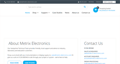 Desktop Screenshot of metrix-electronics.com
