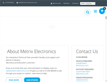 Tablet Screenshot of metrix-electronics.com
